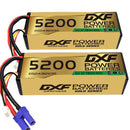 DXF LiPo Battery 3S 11.1V 5200mAh 100C Graphene Softcase Gold with EC5 / T / TRX / XT60 / XT90 / XT150 / Q8s Plug for RC 1/8 1/10 Buggy Truck Car Off-Road Drone