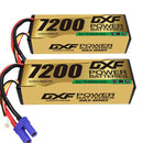 DXF LiPo Battery 3S 11.1V 7200mAh 140C Graphene Softcase Gold with EC5 / T / TRX / XT60 / XT90 / XT150 / Q8s Plug for RC 1/8 1/10 Buggy Truck Car Off-Road Drone