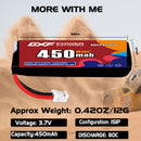 DXF 450mAh 1S 80C 3.7V Lipo Battery Pack for FPV LiPo Battery