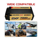 (JP)DXF 2S ショーティー リポバッテリー 7.6V 140C 7000mAh 5mm Tプラグ ハードケース 1/10 バギー トラギー オフロード ボート 車 トラック レーシング ヘリコプター用