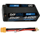DXF LiPo Battery 2S 7.4V 4400mAh 140C Graphene Gray with 5mm Bullet / EC5 / T / TRX / XT60 / XT90 / XT150 / Q8s Plug for RC 1/10 Touring Car Racing