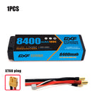 (CN) DXF 2S 7.4V Lipo Battery 100C 8400mAh with 5mm Bullet for RC 1/8 Vehicles Car Truck Tank Truggy Competition Racing Hobby