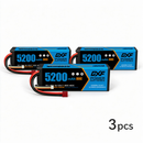 DXF 리포 배터리 3S 11.1V 5200MAH 80C 블루 시리즈 리포 하드케이스 딘스 플러그 포함 (RC 1/8 1/10 버기 트럭 자동차 오프로드 드론용)