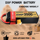 (CN)DXF 5S Lipo Battery 18.5V 150C 3500mAh Soft Case Battery with EC5 XT90 Connector for Car Truck Tank RC Buggy Truggy Racing Hobby