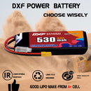 DXF 530mAh 3S 90C 11.4V Lipo Battery Pack for FPV LiPo Battery