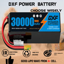 DXF LiPo Battery 6S 22.2V 30000mAh 100C Graphene Softcase Blue with EC5 / T / TRX / XT60 / XT90 / XT150 / Q8s Plug for RC 1/8 1/10 Buggy Truck Car Off-Road Drone