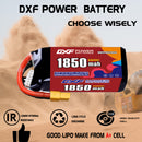 DXF 1850mAh 5S 100C 18.5V Lipo Battery Pack for FPV LiPo Battery