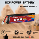 DXF 850mAh 1S 60C 3.8V Lipo Battery Pack for FPV LiPo Battery