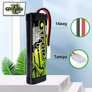 (JP)GTFDR Lipoバッテリー 7.2V 3600MAH リポハードケース付き Tymiaプラグ付き Rc 1/8 1/10 バギートラックカーオフロードドローン用