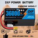 (CN)DXF 6S Lipo Battery 22.2V 10C 36000mAh Soft Case Battery  for Drone UAV FPV Car Truck Tank RC Buggy Truggy Racing Hobby Semi solidstate Battery