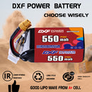 DXF 550mAh 6S 70C 22.2V Lipo Battery Pack for FPV LiPo Battery