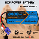 (CA)DXF Lipo Battery 3S 11.1V 8400mAh 120C/240C HardCase EC5 Plug Lipo Battery for RC HPI HSP 1/8 1/10 Buggy RC Car Truck