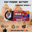 DXF 1850mAh 6S 100C 22.2V Lipo Battery Pack for FPV LiPo Battery