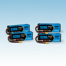 DXF Lipo Battery 4S 14.8V 5200MAH 80C  lipo Hardcase with  XT90 Plug for Rc 1/8 1/10 Buggy Truck Car Off-Road Drone