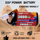 DXF 3000mAh 4S 120C 14.8V Lipo Battery Pack for FPV LiPo Battery