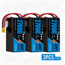 DXF SEMI-SOLID 14S 51.8V 30000mAh 5C Soft Case LiPo Battery with 8AWG Wire for Toy Cars, Boats, UAVs & Drones (1-6 Pack)