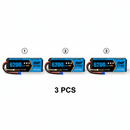 DXF 4S 14.8V 6200mAh 80C Hardcase LiPo Battery with 10AWG EC5 for 1/8 1/10 RC Cars, Trucks, Buggies (1-6 Pack Available)