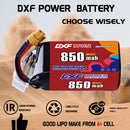 DXF 850mAh 6S 80C 22.2V Lipo Battery Pack for FPV LiPo Battery