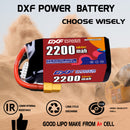 DXF 2200mAh 5S 120C 18.5V Lipo Battery Pack for FPV LiPo Battery