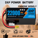 (CN)DXF 6S Lipo Battery 22.8V 100C 22000mAh Soft Case Battery  for Drone UAV FPV Car Truck Tank RC Buggy Truggy Racing Hobby