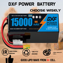 (CN)DXF 6S Lipo Battery 22.2V 10C 15000mAh Soft Case Battery  for Drone UAV FPV Car Truck Tank RC Buggy Truggy Racing Hobby Semi solidstate Battery