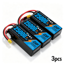 DXF 6S 22.2V 25000mAh 10C Soft Case LiPo Battery with 8AWG Wire for Toy Cars, Boats, UAVs & Drones (1-6 Pack)