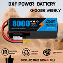 (CN)DXF 6S Lipo Battery 22.2V 100C 8000mAh Soft Case Battery  for Drone UAV FPV Car Truck Tank RC Buggy Truggy Racing Hobby