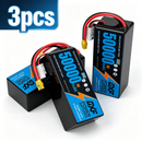 DXF SEMI-SOLID 14S 51.8V 50000mAh 5C Soft Case LiPo Battery with 8AWG Wire for Toy Cars, Boats, UAVs & Drones (1-6 Pack)