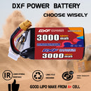 DXF 3000mAh 6S 120C 22.2V Lipo Battery Pack for FPV LiPo Battery