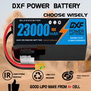 (CN)DXF 12S Lipo Battery 46.2V 15C 23000mAh Soft Case Battery  for Drone UAV FPV Car Truck Tank RC Semi solidstate Battery Racing Hobby