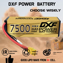 (CN)DXF Lipo Battery 3S 11.4V 7500MAH 150C  lipo Hardcase with  DEANS/T Plug for Rc 1/8 1/10 Buggy Truck Car Off-Road Drone