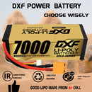 DXF LiPo Battery 4S 14.8V 7000mAh 100C Graphene Softcase with EC5 / T / TRX / XT60 / XT90 / XT150 / Q8s Plug for RC 1/8 1/10 Buggy Truck Car Off-Road Drone