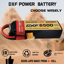 DXF Lipo Battery 3S 11.1V 6500mAh 100C Graphene Softcase with EC5 / T / TRX / XT60 / XT90 / XT150 / Q8s Plug for RC 1/8 1/10 Buggy Truck Car Off-Road Drone