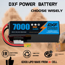 DXF Lipo Battery 6S 22.2V 7000mAh 100C Graphene Softcase with EC5 / T / TRX / XT60 / XT90 / XT150 / Q8s Plug for RC 1/8 1/10 Buggy Truck Car Off-Road Drone