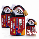 DXF 6S 22.2V 1550mAh 150C Gold Version Graphene LiPo Soft Case Battery with 12AWG XT60 Plug for RC Car Boat Airplane FPV Racing Drone (1-6 Pack Available)