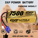 DXF 리포 배터리 4S 15.2V 9200MAH 130C 골드시리즈 그래핀 리포 하드케이스 (EC5 및 XT90 플러그 포함) Rc 1/8 1/10 버기 트럭 자동차 오프로드 드론용