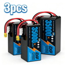 (CN) DXF 14S 51.8V 35000mAh 5C Semi-Solid-State Soft Case LiPo Battery with 8AWG Plug Options for Heavy-Lift Drone UAV Agricultural Multirotor (1-6 Pack Available)