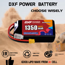DXF 1350mAh 3S 140C 11.1V Lipo Battery Pack for FPV LiPo Battery