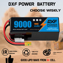(CN)DXF 6S Lipo Battery 22.2V 100C 9000mAh Soft Case Battery  for Drone UAV FPV Car Truck Tank RC Buggy Truggy Racing Hobby