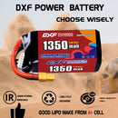 DXF 1350mAh 5S 140C 18.5V Lipo Battery Pack for FPV LiPo Battery