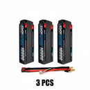 DXF Gray 2S HV 7.6V 10000mAh 150C Hardcase LiPo Battery with 5mm to Deans/T-Plug & 12AWG Wire (1-6 Pack)