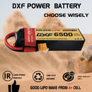 DXF Lipo Battery 2S 7.4V 6500mAh 100C Graphene Softcase with EC5 / T / TRX / XT60 / XT90 / XT150 / Q8s Plug for RC 1/8 1/10 Buggy Truck Car Off-Road Drone