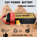 (CN)DXF 8S Lipo Battery 29.6V 150C 6500mAh Soft Case Battery with EC5 XT90 Connector for Car Truck Tank RC Buggy Truggy Racing Hobby