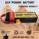 DXF 리포 배터리 4S 15.2V 9200MAH 130C 골드시리즈 그래핀 리포 하드케이스 (EC5 및 XT90 플러그 포함) Rc 1/8 1/10 버기 트럭 자동차 오프로드 드론용