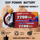 DXF 2200mAh 6S 150C 22.2V Lipo Battery Pack for FPV LiPo Battery