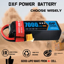 (ES)DXF 6S Lipo Battery 22.2V 100C10000mAh Soft Case Battery with XT60 Connector for Car Truck Tank RC Buggy Truggy Racing Hobby