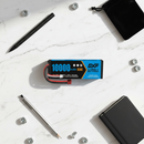DXF 2S 7.6V 10000mAh 150C Blue Version Hardcase LiPo Battery with Deans T-Plug for 1/8 RC Cars, Boats, Trucks (1-6 Pack Available)