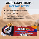 DXF 450mAh 6S 80C 22.2V Lipo Battery Pack for FPV LiPo Battery