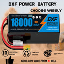 (CN)DXF 12S Lipo Battery 44.4V 10C 18000mAh Soft Case Battery  for Drone UAV FPV Car Truck Tank RC Semi solidstate Battery Racing Hobby