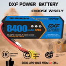 (CA)DXF Lipo Battery 3S 11.1V 8400mAh 120C/240C HardCase XT90 Plug Lipo Battery for RC HPI HSP 1/8 1/10 Buggy RC Car Truck